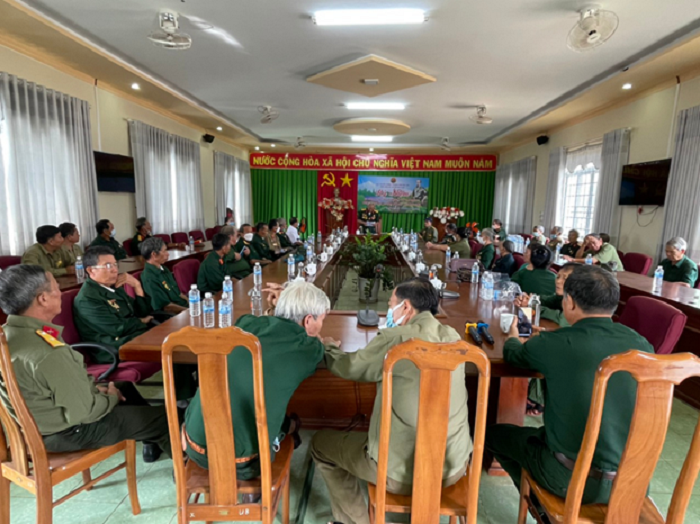Ban liên lạc bộ đội Trường Sơn huyện Ea H’leo gặp mặt kỷ niệm 63 năm ngày mở đường Trường Sơn - đường Hồ Chí Minh huyền thoại.